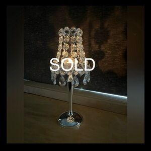 Item sold!
Godinger Silver Plated Tealight Candle Holder with Crystal Shade